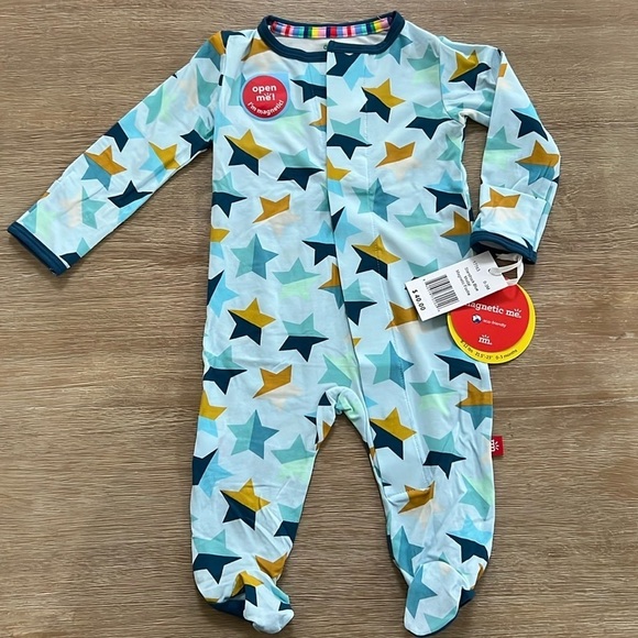 Magnetic Me Other - Magnetic Me Starstruck blue modal sleeper footie 0-3 months premie